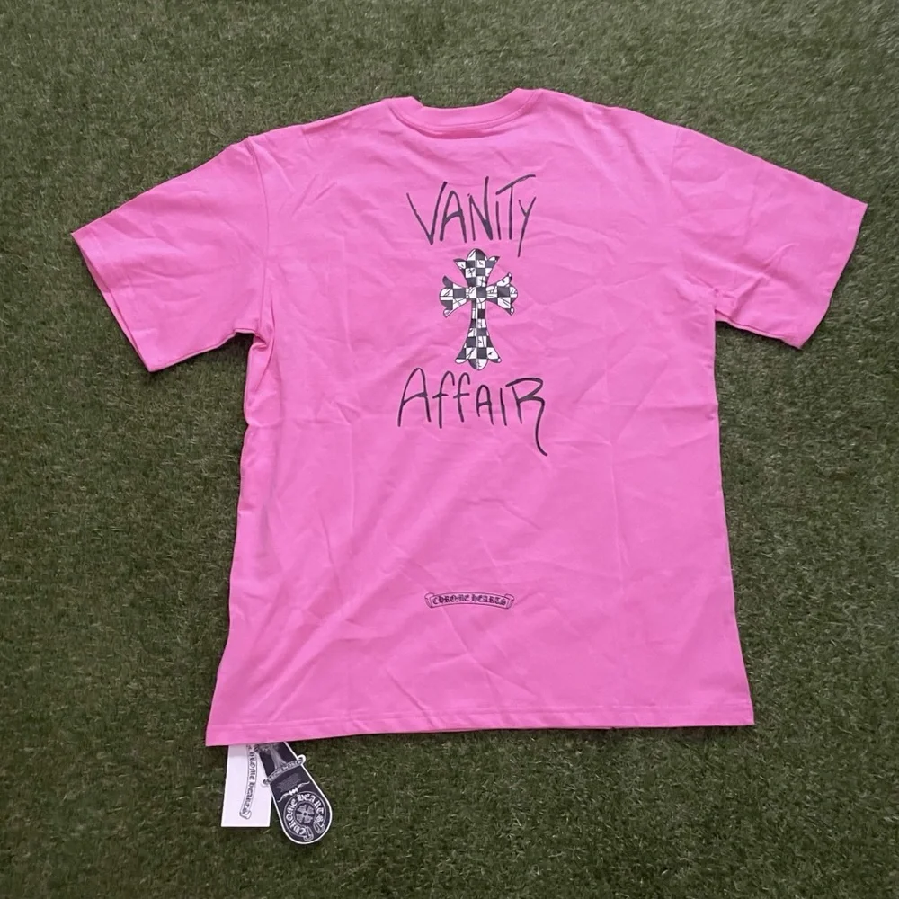 XL Pink vanity affair CH logo Tee